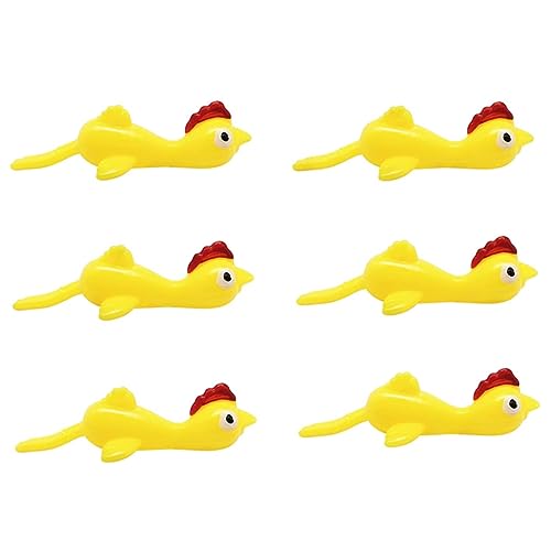 Rouloudun Slingshot Chicken Gummi Hühnerfilm Fliege Flügel aus Dehnbare Spielzeuge, lustige Weihnachtsstuffern Ostern Chicks Truthahnspielzeug Neuheiten Geschenke für Kinder von Rouloudun