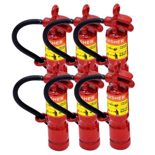 Rouloudun Spielzeug Feuerlöscher 6 PCs Mini Feuerlöscher Modell Dollhouse Möbelzubehör winzig von Rouloudun