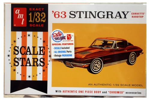 Round2 AMT1112/12 Corvette Plastikmodellbausatz, Farbig, 1:32 Round2 AMT1112/12 Corvette Plastikmodellbausatz, Farbig, 1:32 von AMT