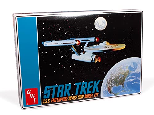 Round2 AMT1296/12 Star Trek Modellbausatz, Mehrfarbig, 1:650 von AMT