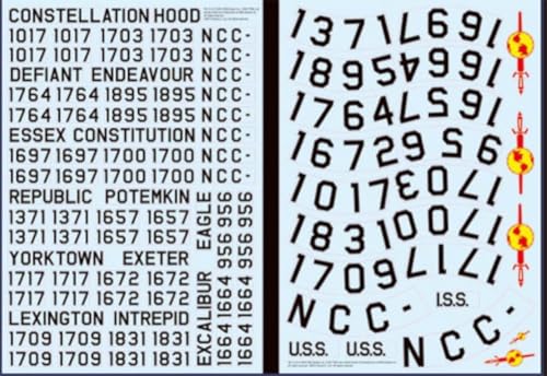 1/350 Star Trek USS Enterprise Registry Decals von Polar Lights