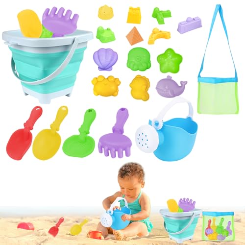 Rouzin 20 Stück Sandkasten Strand Spielzeug Reise Sandspielzeug Set Sandförmchen mit Sandschaufel Faltbares Eimer Sandformen Netzbeutel Strand Rouzin 20 Stück Sandkasten Strand Spielzeug Reise Sandspielzeug Set Sandförmchen mit Sandschaufel Faltbares Eimer Sandformen Netzbeutel Strand von Rouzin