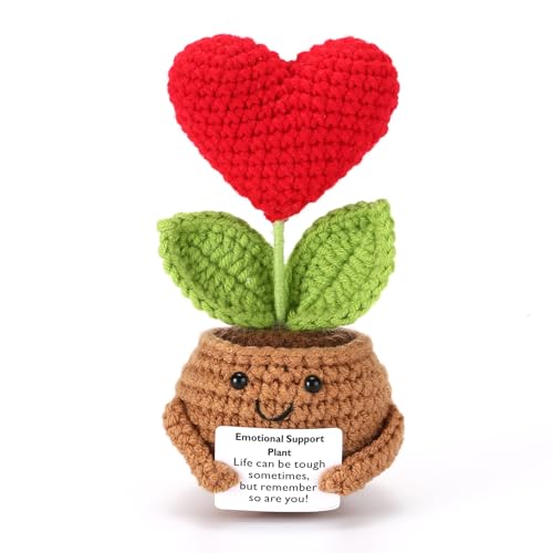 RovyFota Kleine süße positive Liebesherz-Puppe mit Karte – Danke für Helping Me Grow – Lehrer-Wertschätzungsgeschenk – Weihnachten, Geburtstag, Dankeschön-Geschenk, Häkelpflanze RovyFota Kleine süße positive Liebesherz-Puppe mit Karte – Danke für Helping Me Grow – Lehrer-Wertschätzungsgeschenk – Weihnachten, Geburtstag, Dankeschön-Geschenk, Häkelpflanze von RovyFota