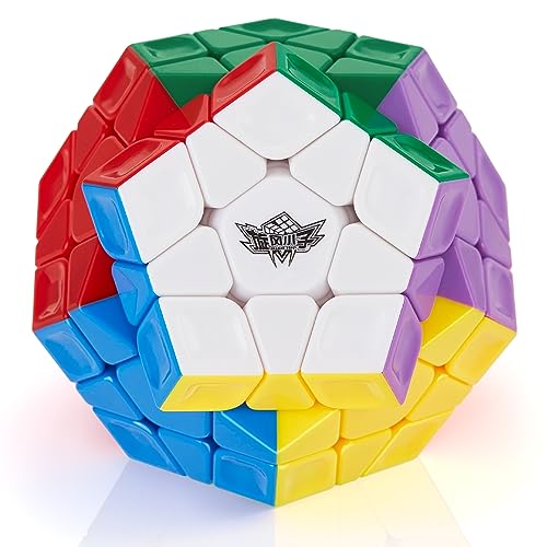 ROXENDA Dodekaeder Zauberwürfel, Cyclone Boys Pentagon Speed Cube - Einfaches Drehen & Glatt Spiel & Lebendige Farben, Stickerless Dodekaeder von ROXENDA