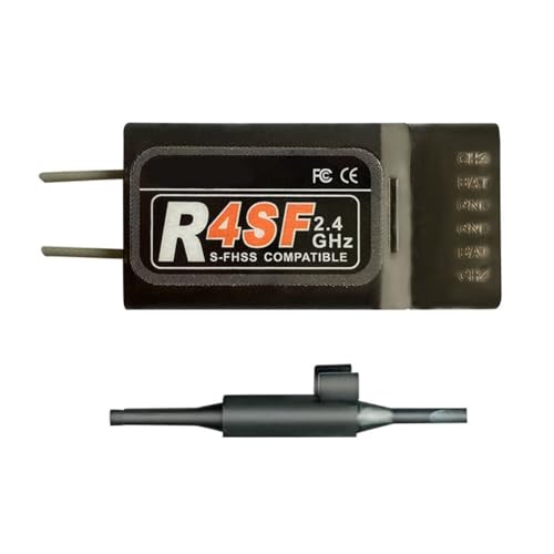 Roxvue 2.4G R4SF Empfänger 4-Kanal S-FHSS/FHSS Kompatibler Empfänger für Futaba T10J/T14SG/T18SZ/4PKS-R/T4PX Roxvue 2.4G R4SF Empfänger 4-Kanal S-FHSS/FHSS Kompatibler Empfänger für Futaba T10J/T14SG/T18SZ/4PKS-R/T4PX von Roxvue