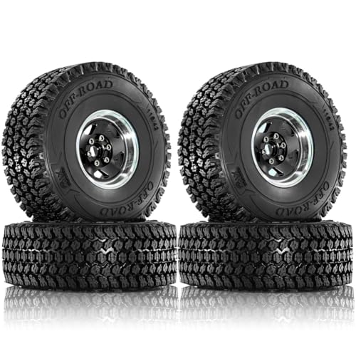 Roxvue 4 Stück 116 mm Offroad-Reifen, 12 mm Sechskantnaben für 1/10 RC-Rennwagen, 4WD Nitro ////, Schwarz Roxvue 4 Stück 116 mm Offroad-Reifen, 12 mm Sechskantnaben für 1/10 RC-Rennwagen, 4WD Nitro ////, Schwarz von Roxvue