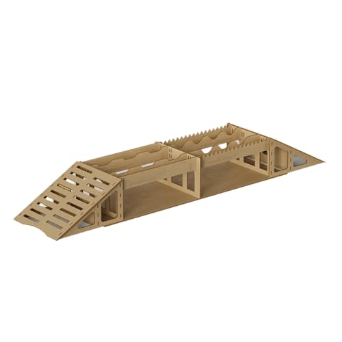 Roxvue Holzsimulation Offroad-Hindernisse für 1/16 1/18 1/24 RC Crawler Modellauto Erwachsene Kinderspielzeug Requisite -PP03 von Roxvue
