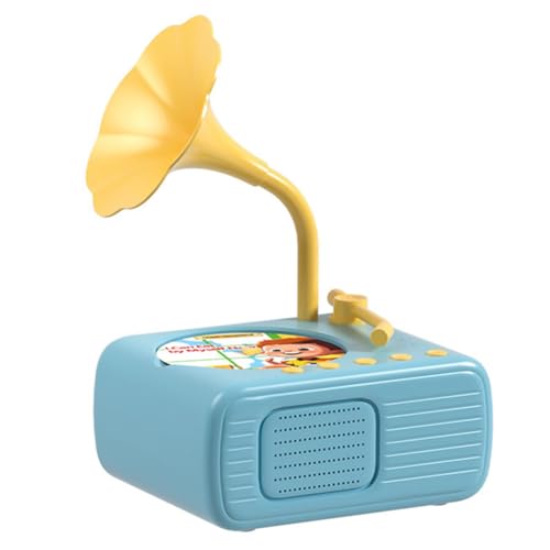 Roxvue Kinder-Grammophon mit Geschichtenerzähler, Musik-Player, Kleinkindspielzeug, Kinder-Grammophon mit 96 Karten, Geschenk Zur Frühkindlichen Bildung, Blau Roxvue Kinder-Grammophon mit Geschichtenerzähler, Musik-Player, Kleinkindspielzeug, Kinder-Grammophon mit 96 Karten, Geschenk Zur Frühkindlichen Bildung, Blau von Roxvue