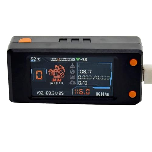 Roxvue Nerdminer 118KH/S BTC Solo-Lotterieminer mit 1,91-Farbbildschirm Bitcoin BTC Miner ASIC-Miner Upgrade von Roxvue