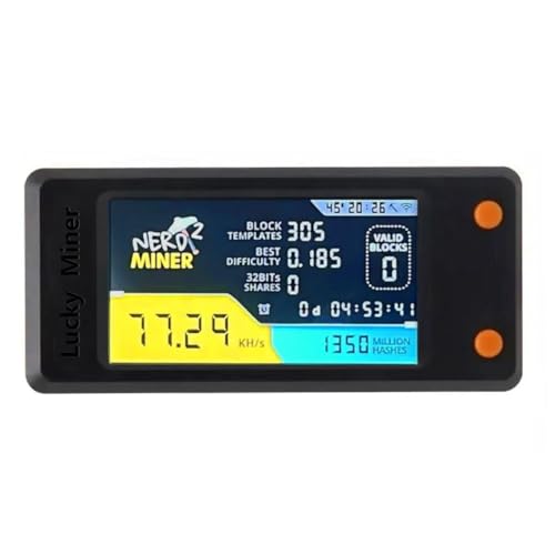 Roxvue Nerdminer V2 78KH/S BTC Solo Lottery Miner mit LCD-Display Bitcoin BTC Crypto Miner ASIC Mining Miner Silent Miner von Roxvue