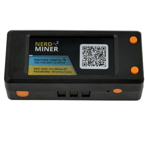 Roxvue Nerdminer V2 BTC Solo Lotterie Miner 78KH/S mit LCD-Display BTC-Miner ASIC-Mining Bitcoin BTC-Miner Silent Miner von Roxvue
