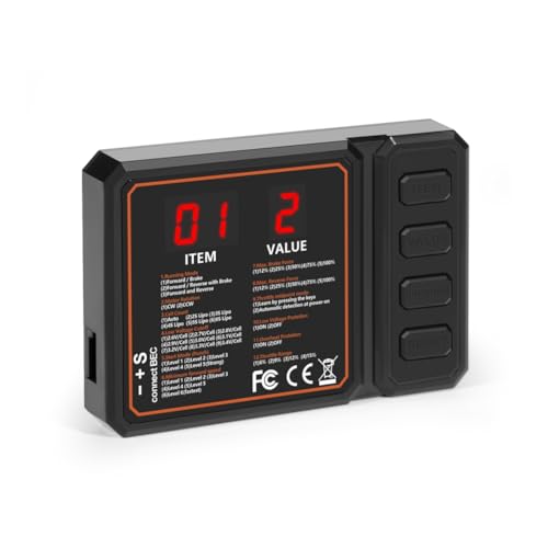 Roxvue Programmierkarte für RC-Boote, 50 Bis 150 A, ESC, Elektronischer Geschwindigkeitsregler, RC-Auto, Axial SCX10, TRX4, EX86100 Roxvue Programmierkarte für RC-Boote, 50 Bis 150 A, ESC, Elektronischer Geschwindigkeitsregler, RC-Auto, Axial SCX10, TRX4, EX86100 von Roxvue