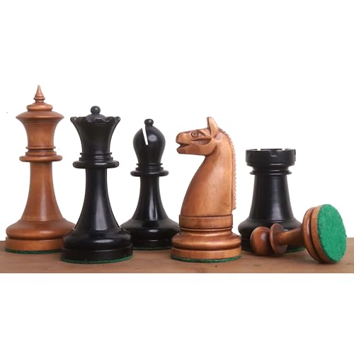 Royal Chess Mall - 1900' Amerikanische Schachgesellschaft Reproduktionsschachspiel - nur Schachfiguren - antikisiertes & ebonisiertes Buchsbaumholz - 3.9" König Royal Chess Mall - 1900' Amerikanische Schachgesellschaft Reproduktionsschachspiel - nur Schachfiguren - antikisiertes & ebonisiertes Buchsbaumholz - 3.9" König von Royal Chess Mall