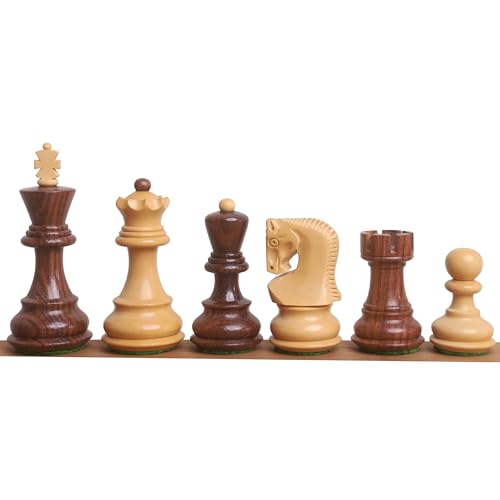 Royal Chess Mall - 7,9 cm russisches Zagreb-Schachset - nur Schachfiguren - gewichtetes goldenes Palisander von Royal Chess Mall