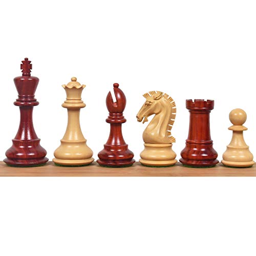 Royal Chess Mall Craftsman Springer Staunton Schachfiguren nur Schachspiel, Knospe Palisander und Buchsbaum hölzerne Schachspiel, 3,9-in König, doppelt gewichtet Schachfiguren (3,13 lbs) von Royal Chess Mall