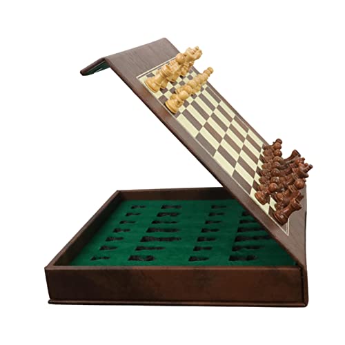 Royal Chess Mall - Kunstleder, 25,4 cm, Reiseschach-Set und Aufbewahrung, mit magnetischen Holzteilen Royal Chess Mall - Kunstleder, 25,4 cm, Reiseschach-Set und Aufbewahrung, mit magnetischen Holzteilen von Royal Chess Mall