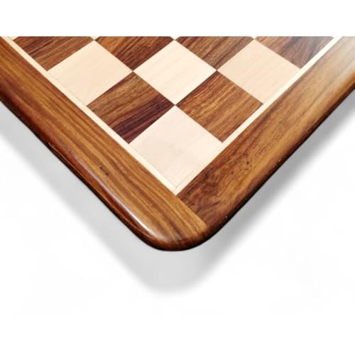 Royal Chess Mall - Schachbrett aus eingelegtem Holz - Goldenes Palisander- und Ahornholz - Quadrat 50 mm - für 2 Spieler ab 8 Jahren Royal Chess Mall - Schachbrett aus eingelegtem Holz - Goldenes Palisander- und Ahornholz - Quadrat 50 mm - für 2 Spieler ab 8 Jahren von Royal Chess Mall