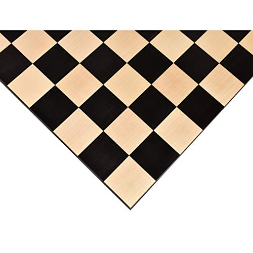 RoyalChessMall-Borderless Schachbrett -55 mm Quadrat- Ebenholz & Ahornholz -17,7 Zoll von Royal Chess Mall