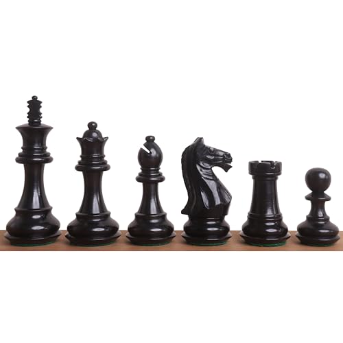 RoyalChessMall - Fierce Knight Staunton Schachfiguren-Set - Gewichteter Buchsbaum - 3,5" zusätzliche Königinnen - für 2 Spieler ab 8 Jahren von Royal Chess Mall