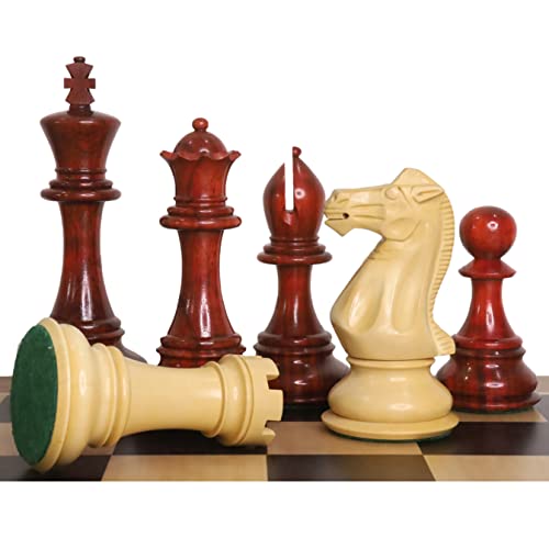 RoyalChessMall Jumbo Pro Staunton Schachfiguren-Set, 16 cm, Palisander, dreifaches Gewicht von Royal Chess Mall