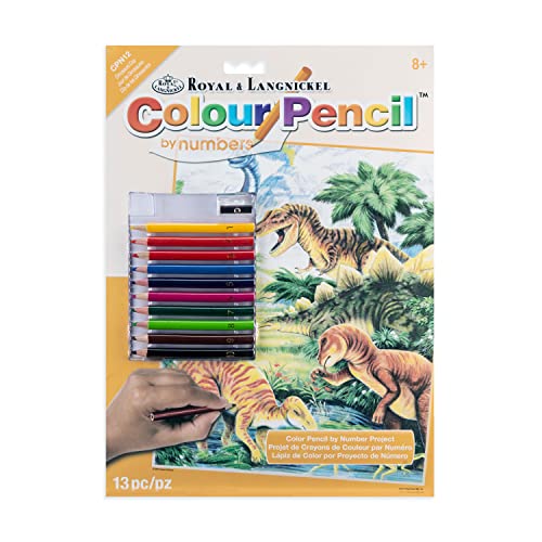 Colour Pencil by Numbers "Dinosaurs Day" von Royal & Langnickel