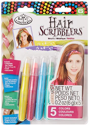 Royal & Langnickel Hair Scribblers Metallic Farbige Pastellstifte von Royal & Langnickel