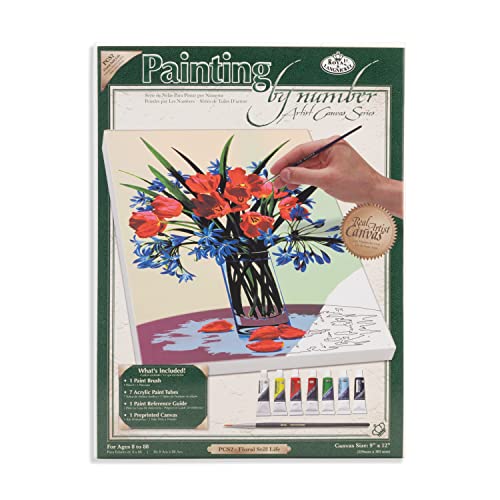 Royal & Langnickel PCS2 - Malen nach Zahlen Künstler Leinwand Serie - Florales Stilleben Small von Royal & Langnickel