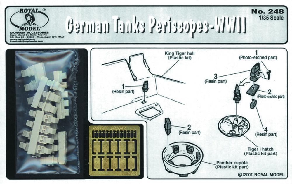 German tank periscopes German tank periscopes von Royal Model