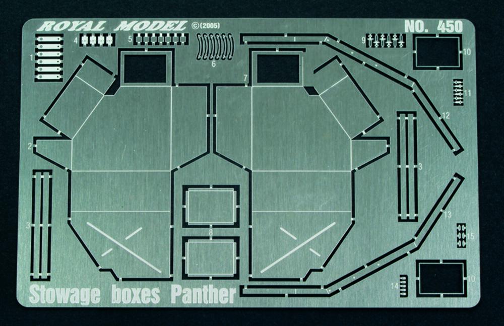 Stowage Boxes Panther & Jagdpanther Stowage Boxes Panther & Jagdpanther von Royal Model