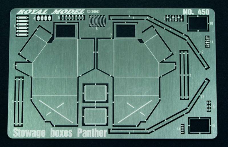 Stowage Boxes Panther & Jagdpanther von Royal Model