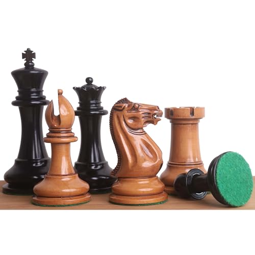 RoyalChessMall 1849 Original Staunton Schachfiguren, lackierter Buchsbaum und Ebenholz, 11,4 cm König RoyalChessMall 1849 Original Staunton Schachfiguren, lackierter Buchsbaum und Ebenholz, 11,4 cm König von Royal Chess Mall