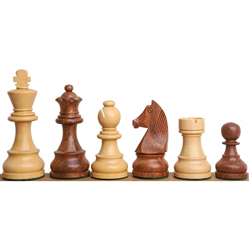 RoyalChessMall -3.9 "Turnier Schachfiguren aus Holz - Goldenes Rosenholz - Extra Queens von RoyalChessMall