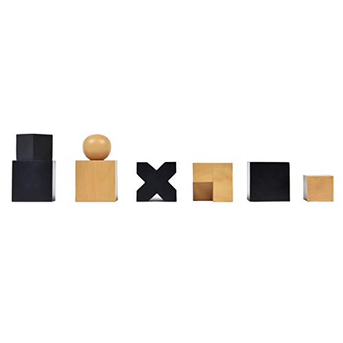 Reproduziert 1923 Bauhaus Schachfiguren Nur Absract Set -Ebonised Boxwood -2 "King von Royal Chess Mall