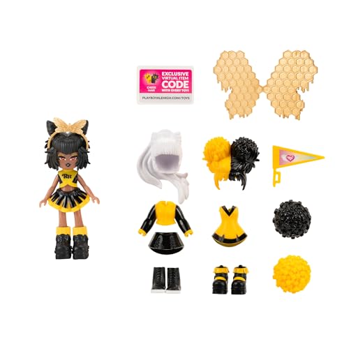Royale High RYH0050 - School Spirit Fashion Pack "Cheerleading", (1) Figur 7,5 cm, (15) Accessoires, offizielles Spielset mit digitalem Spielcode von Royale High