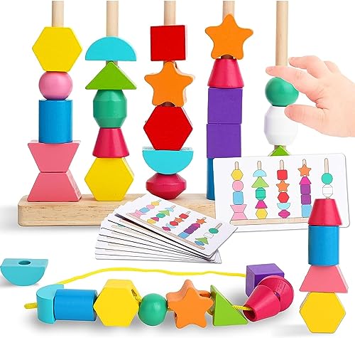 Royouzi Montessori Spielzeug ab 2 3 4 5 Jahre, Holzspielzeug Sortierspiel Spielzeug ab 2 3 4 5 Jahr Junge Mädchen Kinderspielzeug Motorikspielzeug Lernspiel Geschenk von Royouzi