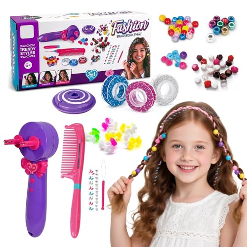 Automatische Hair Braider, Haarflechtmaschine Mädchen mit 3 Flechtstilen, Haare Flechten Maschine, DIY Flechthilfe Haare, Kreative Haardekorationen für Kinder, Kinder Spielzeug Geschenk von Rppiup