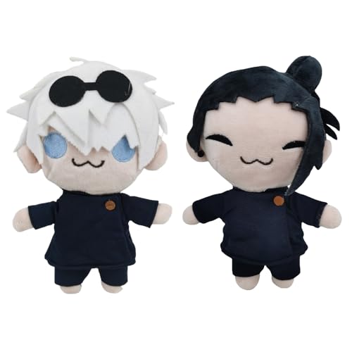 Rppiup 2 Stück Gojo Kuscheltier, Gojo Satoru & Geto Suguru Plüsch Spielzeug, Gojo Plüschtiere, Hochwertiges Plush Anime Figuren, Geschenke für Kinder und Erwachsener Rppiup 2 Stück Gojo Kuscheltier, Gojo Satoru & Geto Suguru Plüsch Spielzeug, Gojo Plüschtiere, Hochwertiges Plush Anime Figuren, Geschenke für Kinder und Erwachsener von Rppiup