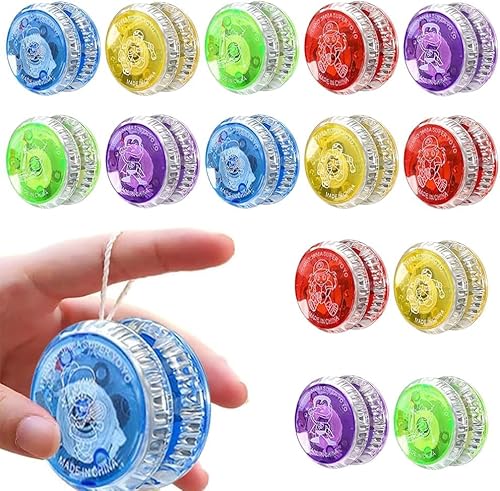 Rppiup LED Licht YoYo, 18 Stück Kunststoff Responsive Yoyo für Kinder, JoJo Kinder, 9 Farben Leuchten Yoyos für Kinders, JoJo Spielzeug für Anfänger, für Party Gastgeschenk, Preise Rppiup LED Licht YoYo, 18 Stück Kunststoff Responsive Yoyo für Kinder, JoJo Kinder, 9 Farben Leuchten Yoyos für Kinders, JoJo Spielzeug für Anfänger, für Party Gastgeschenk, Preise von Rppiup