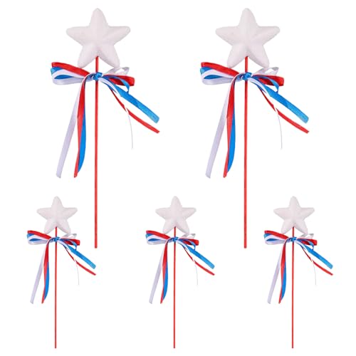 Rproonay Feiertagsdekorationen, glitzernder Sternfeen-, 5 x Elegante, Bezaubernde Partygeschenke, Party-Zubehör, geeignete Anwendung, 23 x 6 cm, für Party-Dekoration Rproonay Feiertagsdekorationen, glitzernder Sternfeen-, 5 x Elegante, Bezaubernde Partygeschenke, Party-Zubehör, geeignete Anwendung, 23 x 6 cm, für Party-Dekoration von Rproonay