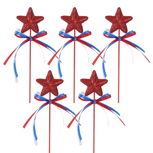 Rproonay Feiertagsdekorationen, glitzernder Sternfeen-, 5 x Elegante, Bezaubernde Partygeschenke, Party-Zubehör, geeignete Anwendung, 23 x 6 cm, für Party-Dekoration Rproonay Feiertagsdekorationen, glitzernder Sternfeen-, 5 x Elegante, Bezaubernde Partygeschenke, Party-Zubehör, geeignete Anwendung, 23 x 6 cm, für Party-Dekoration von Rproonay