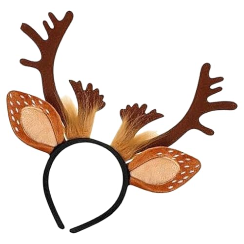 Rproonay Weihnachten Rentier Geweih Stirnband | Niedliches Hirschgeweih Weihnachten Stirnband für Urlaubsfotos | Weihnachtszubehör Boppers Hüte | Tierohren Stirnband für festliche Feiern & Partys Rproonay Weihnachten Rentier Geweih Stirnband | Niedliches Hirschgeweih Weihnachten Stirnband für Urlaubsfotos | Weihnachtszubehör Boppers Hüte | Tierohren Stirnband für festliche Feiern & Partys von Rproonay