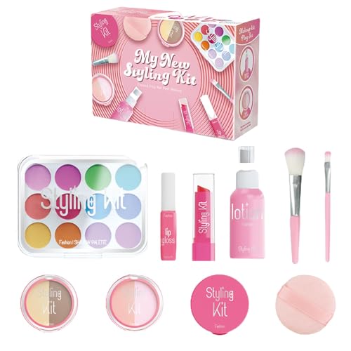 Rrlihjgu 10pack Make -up -Spiel Set, Kinderwaschableer -Make -up -Set, Kinder Tun Spiele Make -up -Set Für Geburtstag Weihnachten,getestet Echtes Kosmetik -Kit Für Kinderspielzeugset Für von Rrlihjgu