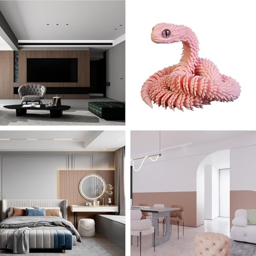 Rrlihjgu -gedruckte Gelenkschlange, gedruckte Tiere,Realistisches bewegliches Sammlermodell - Flexible Gelenke Schlange Schreibtisch Spielzeug für Schlafzimmer, Kinderzimmer, Rrlihjgu -gedruckte Gelenkschlange, gedruckte Tiere,Realistisches bewegliches Sammlermodell - Flexible Gelenke Schlange Schreibtisch Spielzeug für Schlafzimmer, Kinderzimmer, von Rrlihjgu