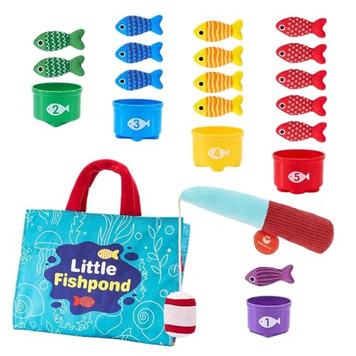 Rrlihjgu Angelset für Kleinkinder, Angelspielzeug für Kleinkinder, frühes Lernspiel zum Angeln aus Stoff, lustiges Stoff-Angelset für Kleinkinder, Klassifizierung Rrlihjgu Angelset für Kleinkinder, Angelspielzeug für Kleinkinder, frühes Lernspiel zum Angeln aus Stoff, lustiges Stoff-Angelset für Kleinkinder, Klassifizierung von Rrlihjgu
