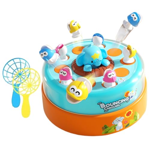 Rrlihjgu Angelspiel für Kleinkinder, Angelspielzeug, Drehspielzeug mit Rückprall und Fangteller, Lernspielzeug für den von Rrlihjgu