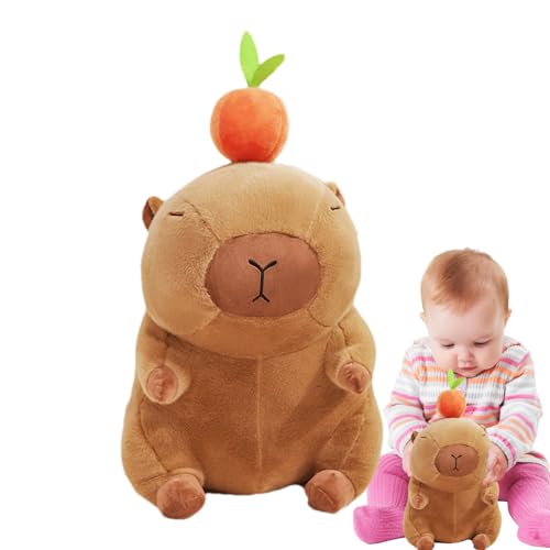 Rrlihjgu Capybara Plüschtier, Capybara Plüschtier | Weiche Tierpuppe - Süße Capybara-Kuscheltiere, 13,8 Zoll weiche Capybara-Plüschkissenpuppe für Mädchen-Kinderdekoration Rrlihjgu Capybara Plüschtier, Capybara Plüschtier | Weiche Tierpuppe - Süße Capybara-Kuscheltiere, 13,8 Zoll weiche Capybara-Plüschkissenpuppe für Mädchen-Kinderdekoration von Rrlihjgu