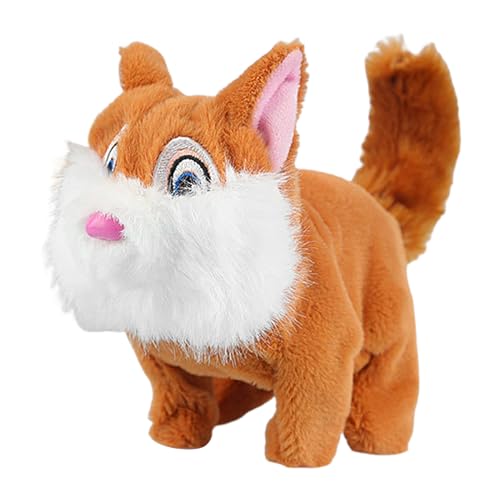 Rrlihjgu Eichhörnchen | Weiches Plüschtier, interaktiver elektrischer Begleiter, Spielzeug für Kinder im Kinderzimmer und Arbeitszimmer von Rrlihjgu