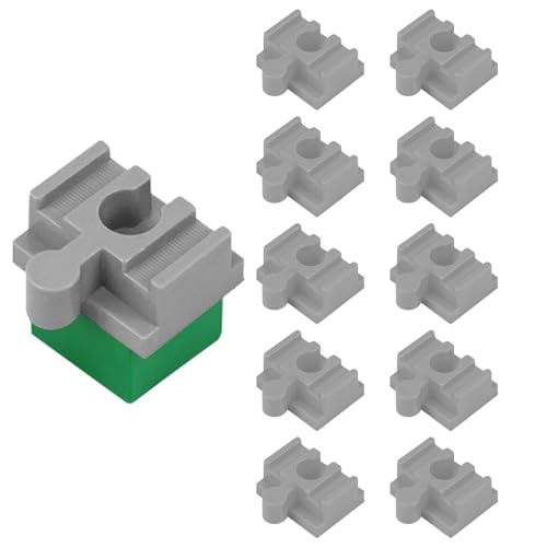 Rrlihjgu Eisenbahnverbinder aus Holz, Zugverbindungen, Schienenadapter für Holzbahn, 10-teiliges Set mit Zugverbindungen aus Holz, für und Mädchen ab 3 Jahren von Rrlihjgu