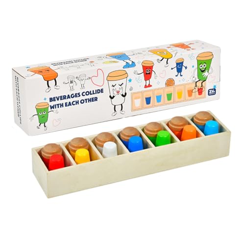 Rrlihjgu Farbzuordnungsspielzeug | Flaschenspiel | Lernspiel Für Kinder Und Erwachsene Familie Schule Geburtstag Picknick Garten von Rrlihjgu