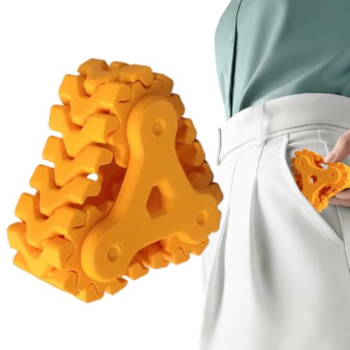 Rrlihjgu Fidget Spielzeug - Bahnförmiges Fidget Spielzeug 3D-Druck,Beruhigendes Zubehör Im Taschenformat Für Pendler Warteraum Geschäftsreisen Flugreisen von Rrlihjgu